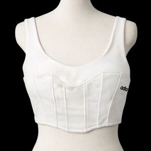 NEW FRANKIE COLLECTIVE Upcycled ADIDAS Corset Top SIZE XS